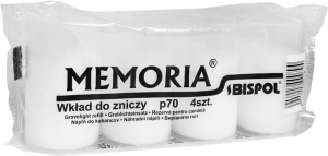 BISPOL - P70-A4-x - Candele rezervă - Alb / Roșu