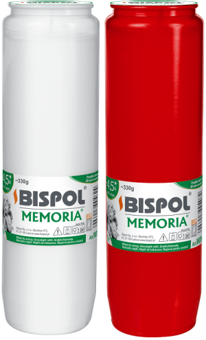 Candelă Rezervă Bispol WO-6 Alb / Roșu