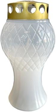 LCA - SV-ELA-MINI-x - Candelă din plastic ~ 50 h - Alb / Roșu