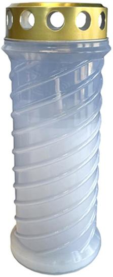 LCA - SV-SPIR-A - Candelă din plastic ~ 70 h - Alb