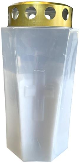 LCA - SV-SUPER-x - Candelă din plastic ~ 75 h - Alb / Roșu