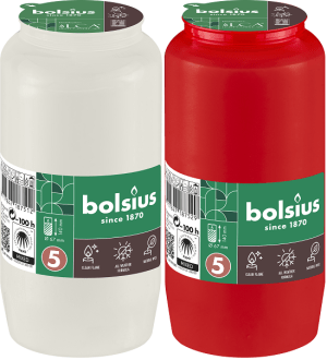 Candelă rezervă BO-RC5-LCA Alb / Roșu