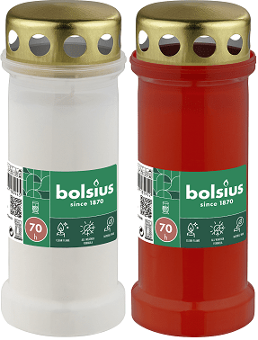 Candelă BO-RC6-CAP Alb / Roșu