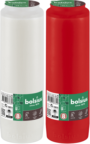 Candelă rezervă BO-RC8-LCA Alb / Roșu