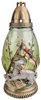 Candelă sticlă PS1480-MIEL