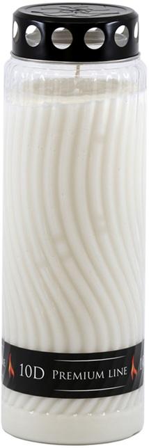 LCA - SVS-WEL-10D-x - Candelă Premium din plastic ~ 240 h - Alb / Roșu / Maro