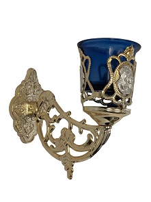 Candelă ulei de perete, perforată cu floare - 51208