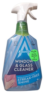 Astonish - Soluție de curățare pentru geamuri și sticlă