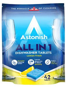 Astonish - Tablete pentru mașină de spălat vase - All in 1 - set 42 buc
