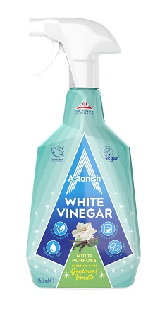 Astonish - Soluție de curățare cu Oțet alb multi suprafețe - Gardenie & Vanilie
