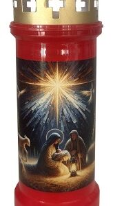 Candelă din plastic Bolsius BO-NR6-CAP-XMAS-x Christmas Nașterea Domnului
