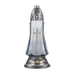 Candelă sticlă 537-F-CR
