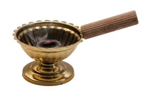 Cățuie mică din metal pentru tămâiat - 60108