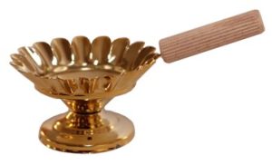 Cățuie mare din metal pentru tămâiat - 60208