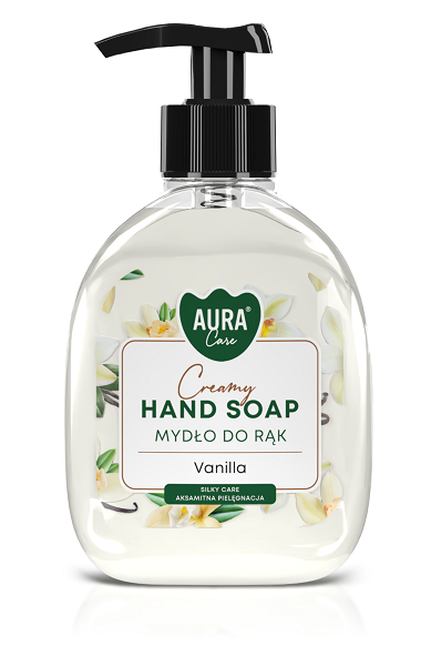 Aura Care - Săpun lichid cu pompiță 300ml - Vanilie