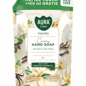 Aura Care - Săpun lichid rezervă 900ml + 100ml gratis - Vanilie