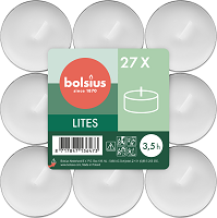 Lumânări pastilă Bolsius ~ 3,5h-27 buc., BT4-27