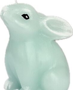 Lumânare în formă de iepure din parafină - parfumat Turquoise 110mm - IEP-110-T