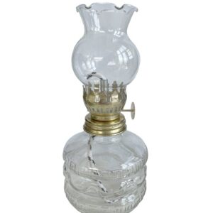 Lampă mică în formă dreaptă, pentru ulei parafinic nearomat - 16cm - LMP-DRT