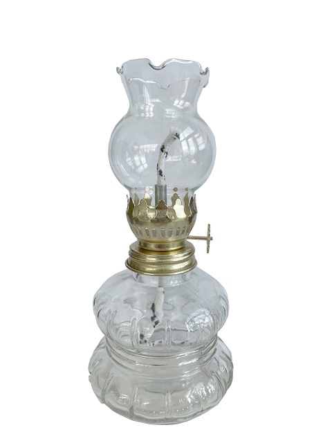 Lampă mică în formă rotundă, pentru ulei parafinic nearomat - 16cm - LMP-ROT