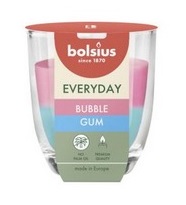 Lumânare parfumată în pahar Bolsius 2 culori -  Bubble Gum - LPP2-80/70-331
