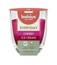 Lumânare parfumată în pahar Bolsius 2 culori -  Cherry Ice Cream - LPP2-80/70-348