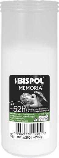 BISPOL - P200 - Candelă rezervă - 52h