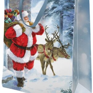 Pungi cadou Motive Crăciun - Standard BIG Santa Is Coming 30x41x12cm - PC-SB-CH-SIC