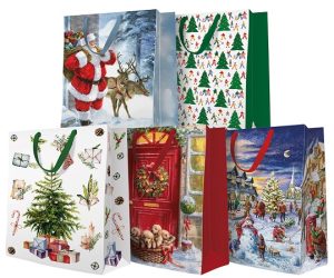 Pungi cadou Motive Crăciun - Standard BIG Mix 30x41x12cm - PC-SB-MIX-CH