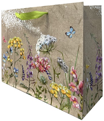 Pungi cadou - Standard HORIZONTAL Meadow Flowers 33,5x26,5x13cm - PC-SH-MF