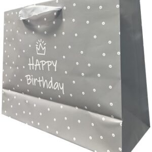 Pungi cadou - Standard HORIZONTAL Special Day Grey 33,5x26,5x13cm - PC-SH-SDG