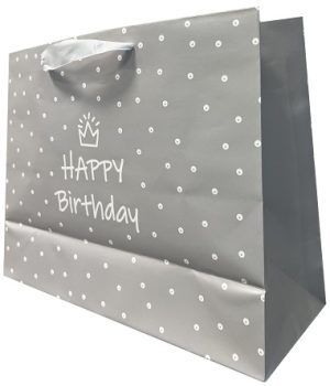 Pungi cadou - Standard HORIZONTAL Special Day Grey 33,5x26,5x13cm - PC-SH-SDG