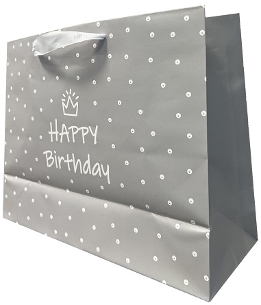 Pungi cadou - Standard HORIZONTAL Special Day Grey 33,5x26,5x13cm - PC-SH-SDG