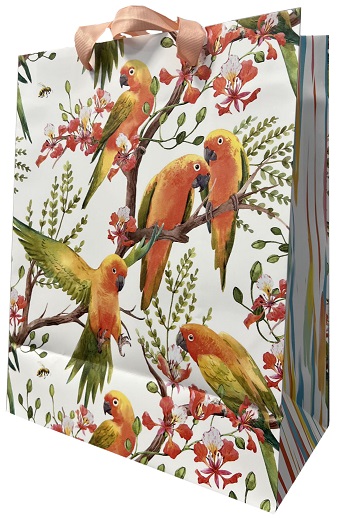 Pungi cadou - Standard LARGE Exotic Birds 26,5x33,5x13cm - PC-SL-EXB