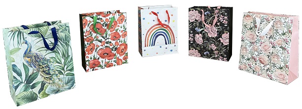 Pungi cadou - Standard LARGE Mix 1 Floral 26,5x33,5x13cm - PC-SL-MIX1-FLO
