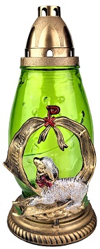 Candelă sticlă PS373-MIEL