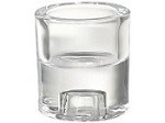 Suport din sticlă - doi în unu - pentru lumânări pastilă și conice 65x60 mm