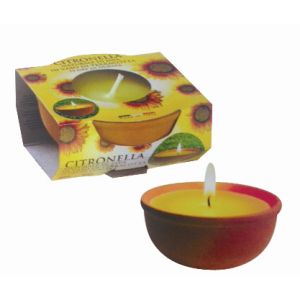 Lumânări anti-țânțari citronella - în teracotă CIT TK