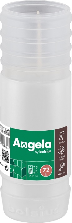 Candelă rezervă Bolsius RP72H / NR 4 DNI - ALB