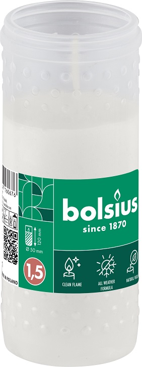 Candelă rezervă Bolsius RP15 / NR 1-36 - ALB