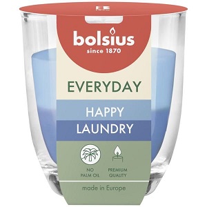 Lumânare parfumată în pahar Bolsius 2 culori - Happy Laundry - LPP2-80/70-371