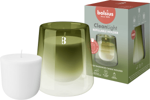 BOLSIUS - BO-CL-KIT-xx - CLEAN LIGHT - Kit - Suport + parafină parfumată