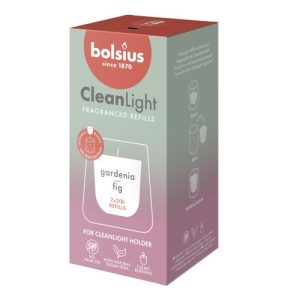 Rezervă din parafină pentru Kit Clean Light Bolsius pck 2 - Gardenie & Smochin - BO-CL-REF2-03