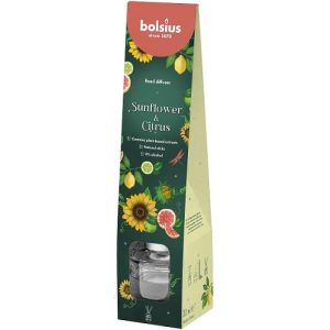 Odorizant Difuzor cu betișoare pentru casă Floral Fusion 30ml - Bolsius Floarea Soarelui & Citrice - BO-FF-DIF30-84