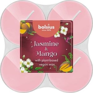 Lumânări pastilă 8h Maxi 8 buc Bolsius - Iasomie & Mango - BO-FF-PT40-12