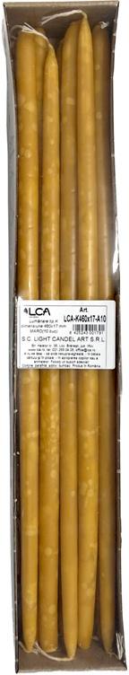 LCA - K460x17-A10 - Lumânări menaj - decorative - 10 buc - dimensiune 460 x 17mm - Maro