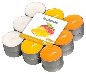 Lumânări pastilă 4h - 18 buc Bolsius - Mango - PBA18-10-MAN