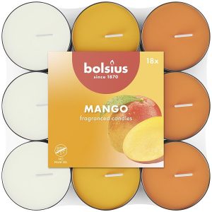 Lumânări pastilă 3,5h - 18 buc Bolsius - Mango - PBA18N-10-MAN