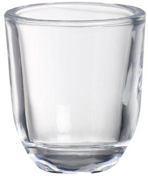 Suport din sticlă Bolsius pentru lumanare con 65x58 mm