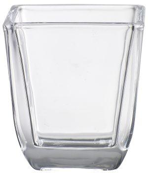 Suport din sticlă Bolsius pentru lumânări piramidă 65x58 mm